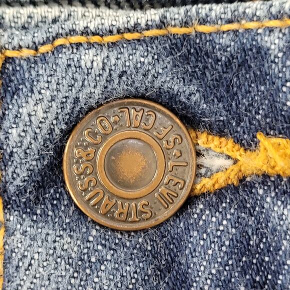 Vintage 90s LEVIS 517 Bootcut Jeans 36x30 Medium-Wash USA - Picture 4 of 16